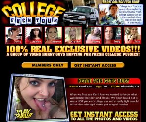 CollegeFuckTour SiteRip, Horny Guys in Search of College Pussy